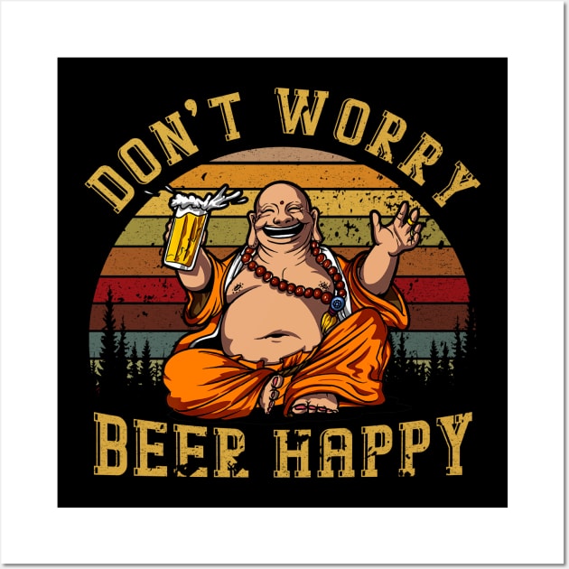 DON'T WORRY BEER HAPPY Wall Art by JeanettVeal